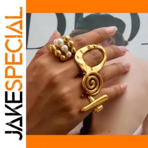 Minimalist Stainless Steel Gold Ring 3mm Wide