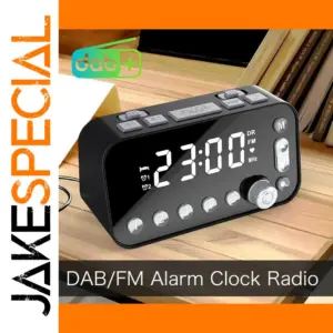 Digital Alarm Clock with Radio and USB Charging