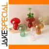 Colorful Mushroom Glass Vase for Home Decor