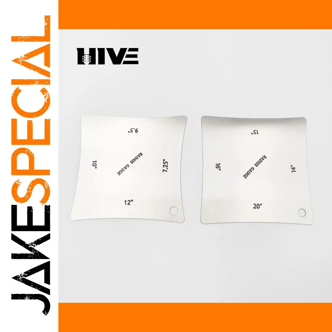 Stainless Steel Guitar Radius Measuring Set 1 Stainless Steel Guitar Radius Measuring Set