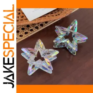 Colorful Acrylic Hollow-Out Star Hair Claw