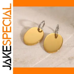 Stainless Steel Teardrop Earrings JDEW2409036-PS