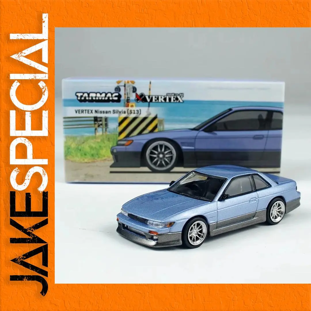 Blue Nissan Silvia S13 Diecast Model Car 1:64 Scale 1 Blue Nissan Silvia S13 Diecast Model Car 1:64 Scale