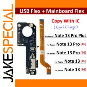 Flex Cable with USB Port for Xiaomi Redmi Note 13 Pro Plus