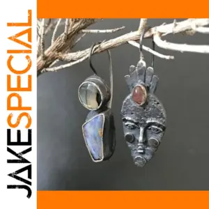 Vintage Silver and Gold Dangle Statement Earrings