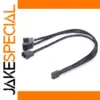 27cm Black PWM Fan Splitter Cable for PC Fans