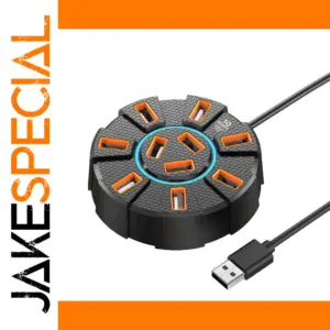 Futuristic USB Hub with RGB Lighting