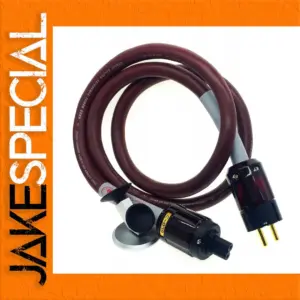 Premium Audio Power Cable with Copper & Gold Plating