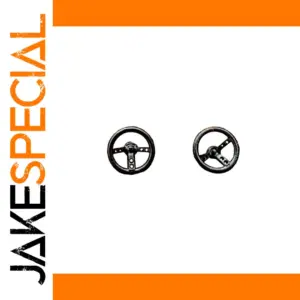 Deep-Dish Resin Racing Steering Wheels for 1/64 Models