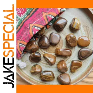 Polished Tiger Eye Quartz Stones, 15-20mm, 100g