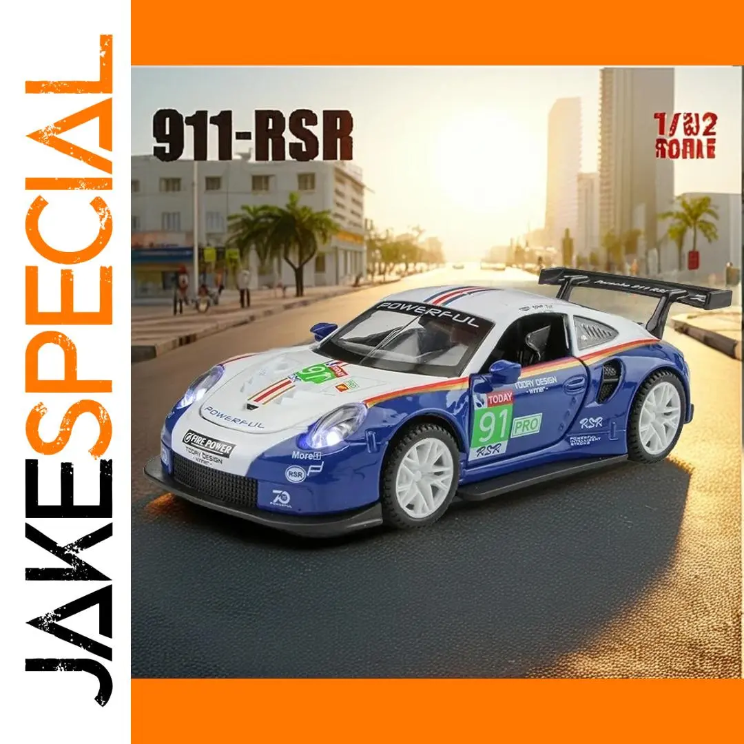 Vibrant Blue Porsche 911 GT3 RSR Model 1 Vibrant Blue Porsche 911 GT3 RSR Model