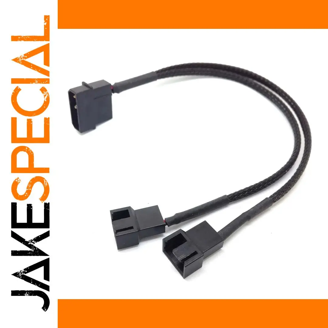 4Pin Molex Fan Splitter Cable 27cm 1 4Pin Molex Fan Splitter Cable 27cm