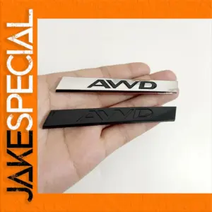 Jaguar AWD Emblem Badge in Silver or Black