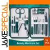 Dark Teal Professional Nail Care Set with 18 Tools