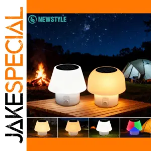 Solar Mini Mushroom Table Lamp for Outdoors