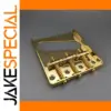 Gold Vintage Tele Guitar Bridge with Brass Saddles