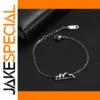 Stylish Stainless Steel Mountain Charm Bracelet for Women