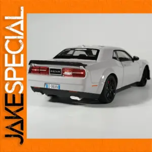 White Dodge Challenger Hellcat Redeye Diecast Model