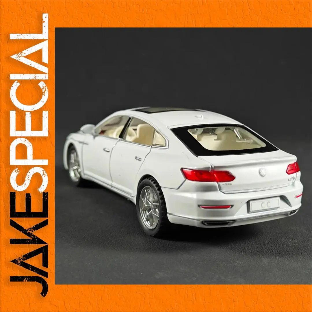 White 1:32 Scale Volkswagen CC Diecast Model 1 White 1:32 Scale Volkswagen CC Diecast Model