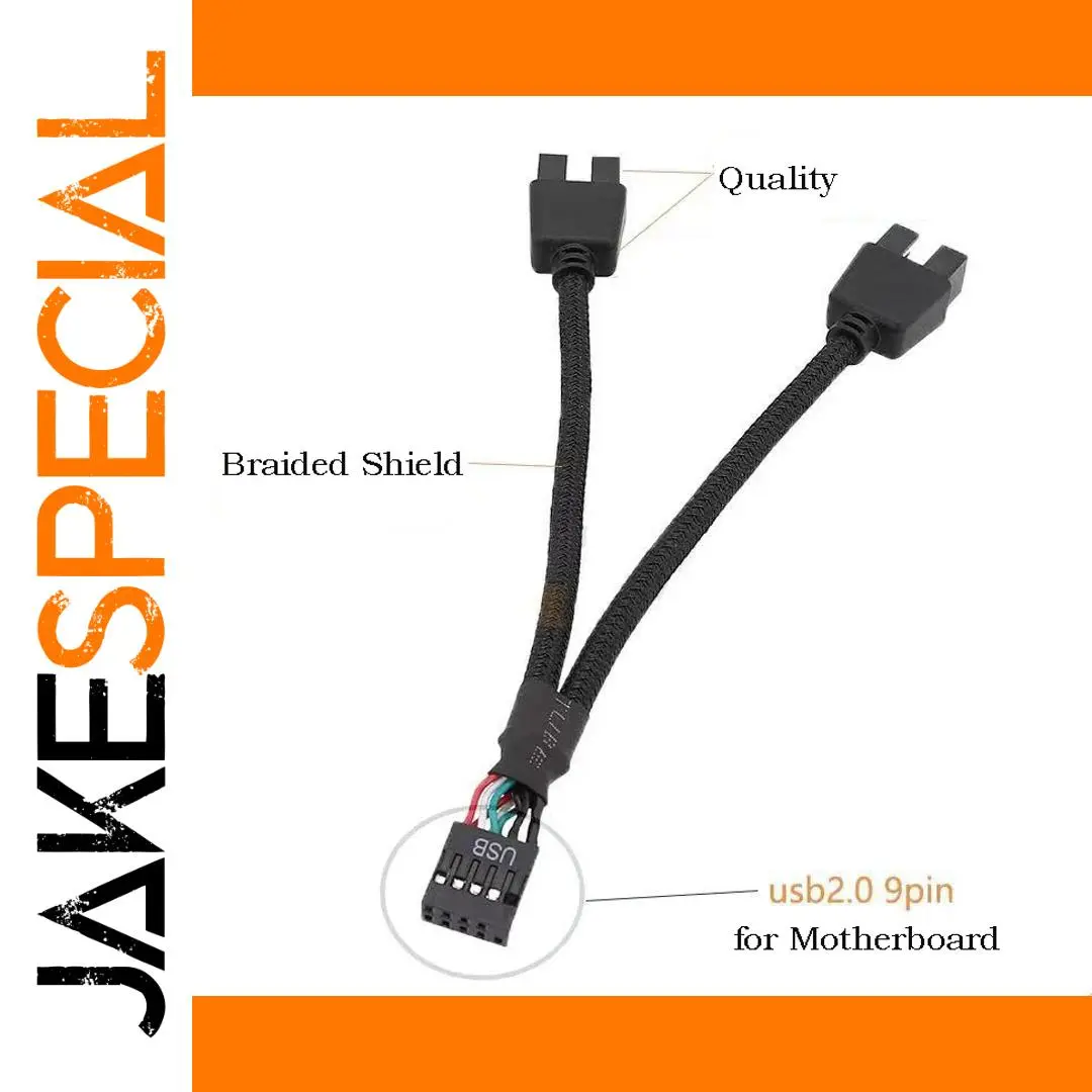USB 9Pin to Dual 9Pin Data Cable Splitter 1 USB 9Pin to Dual 9Pin Data Cable Splitter