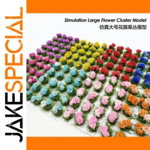 Vibrant Handmade Miniature Flower Clusters Set