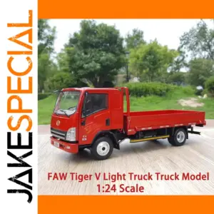 Vibrant Red 1:24 FAW Tiger V Truck Model