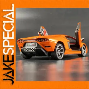 Vibrant Orange Lamborghini Countach LPI 800-4 Model