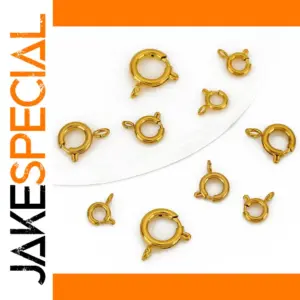 Stainless Steel & Gold Spring Clasp Set for Jewelry