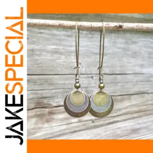 Gold Silver Geometric Drop Earrings for Women