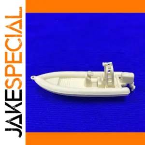 Miniature Resin Speedboat Model for Marine Dioramas