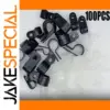 100-Pack Nylon P Cable Clips for Organization