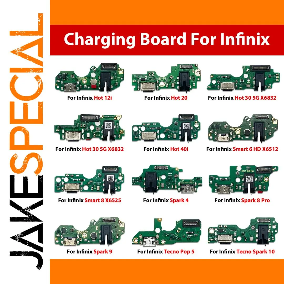 Infinix & Tecno USB Charging Port Flex Cable 1 Infinix & Tecno USB Charging Port Flex Cable