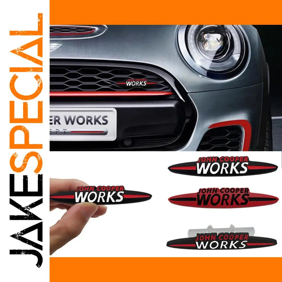 Mini John Cooper Works Grille Emblem Sticker 1 Mini John Cooper Works Grille Emblem Sticker