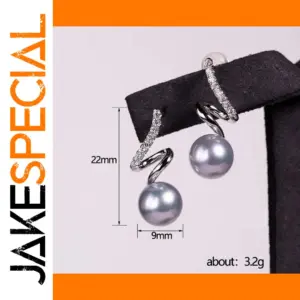 Elegant Silver and Pearl Earrings