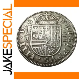 Spanish 4 Reales Replica Coin Vintage Casted Metal