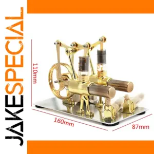 Double Cylinder Stirling Engine Model 160x87x110mm