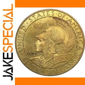 Vintage Lady Liberty Replica Coin with Patina
