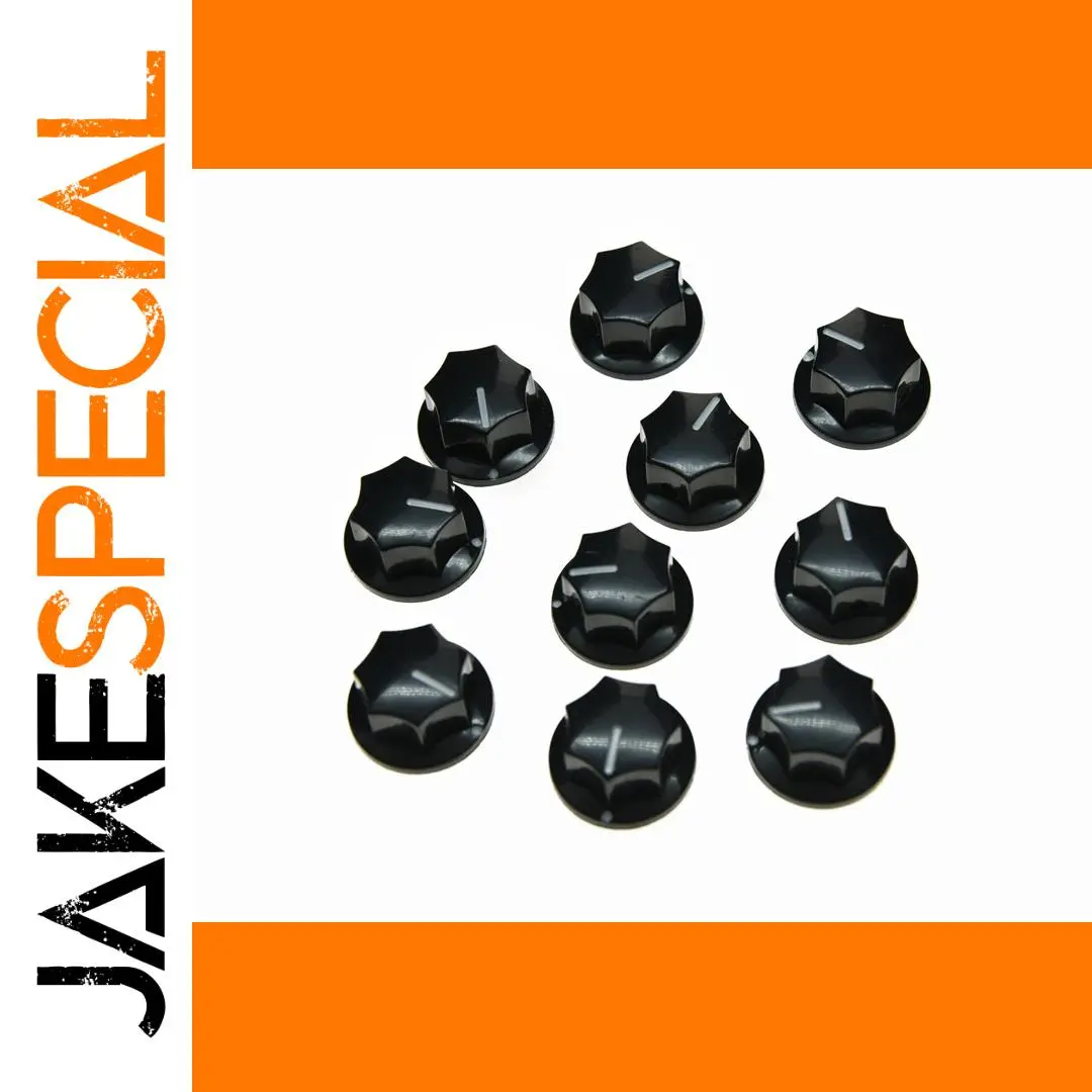 MXR Style Black Knobs Set for Guitar & Amp Equipment 1 MXR Style Black Knobs Set for Guitar & Amp Equipment