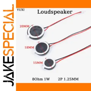 Dual 8Ω 1W Round Mobile Device Speakers Set