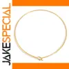 Stainless Steel Gold Necklace 45cm for Women