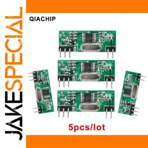 Wireless RF Receiver Module 433.92 MHz, 5-Pack