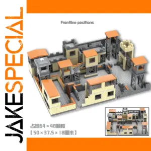 WW2 Abandoned Military Base Building Set