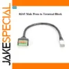 Premium RJ45 Spring Terminal Breakout Cable 0.3m