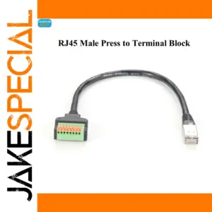 Premium RJ45 Spring Terminal Breakout Cable 0.3m