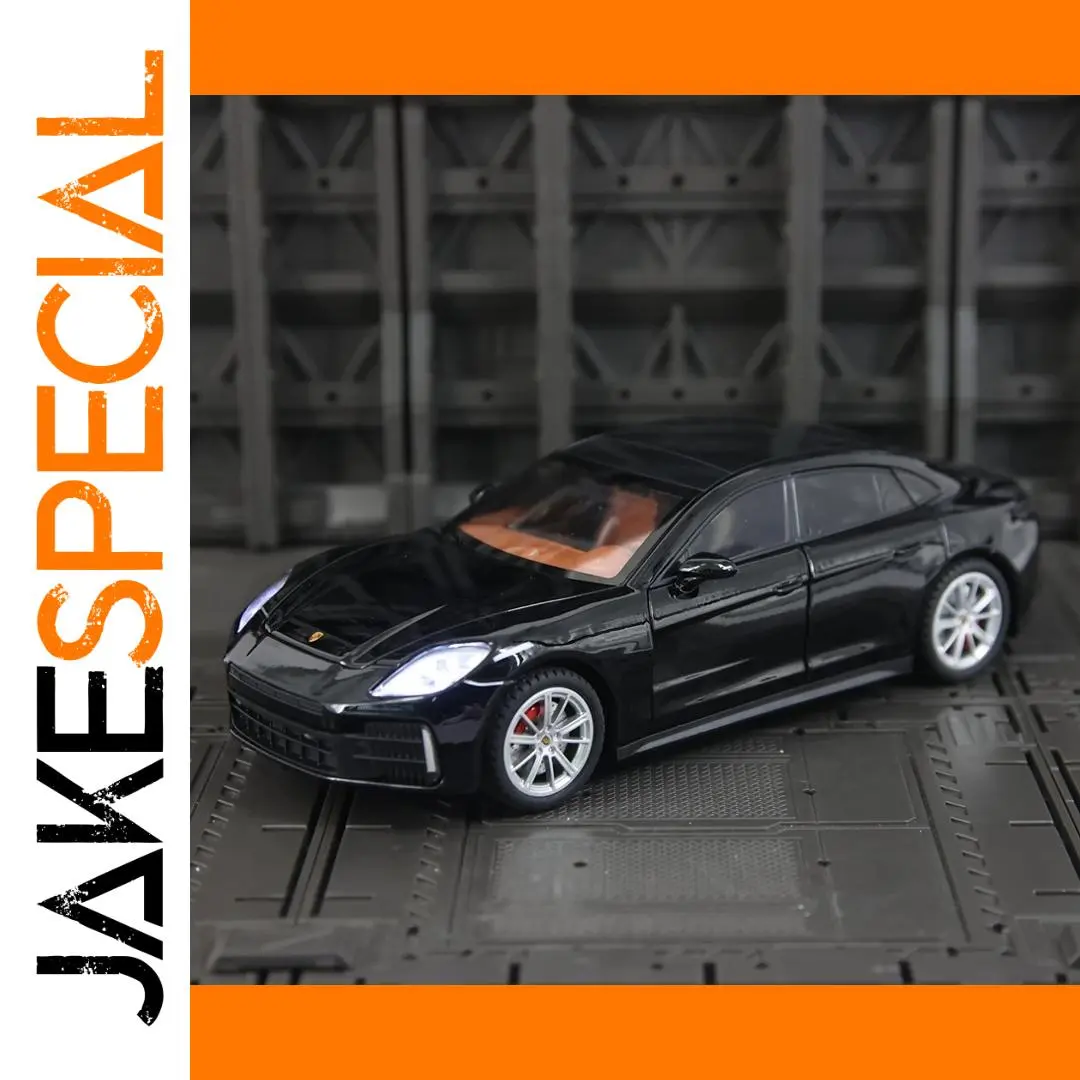 Black Porsche Panamera Alloy Model 1:24 Scale 1 Black Porsche Panamera Alloy Model 1:24 Scale