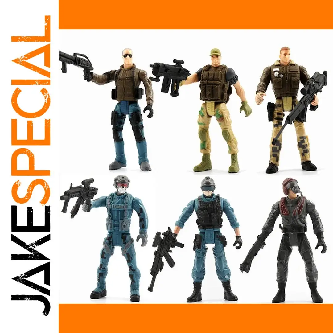 10cm American Military Figures Set with Articulated Joints 1 10cm American Military Figures Set with Articulated Joints