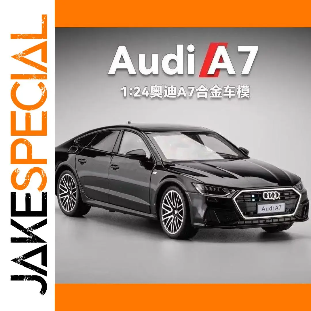 Black 1:24 Audi A7 Diecast Model with Sound & Lights 1 Black 1:24 Audi A7 Diecast Model with Sound & Lights