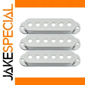 Chrome Strat Pickup Covers Set
