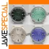 40mm Stainless Steel Watch Case with Diamond Dial