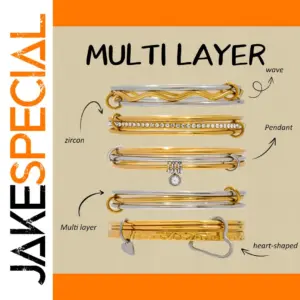 Stainless Steel Wave Bangle Bracelet for Women